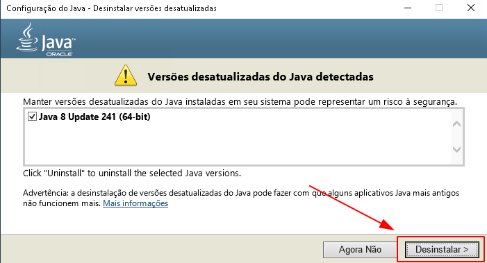versao do java 8.51